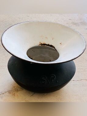 Antique Southern Pacific Cast Iron Spitoo